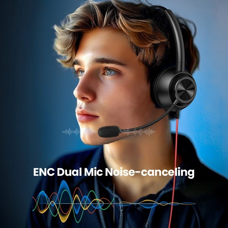 Office Headphones With Phone Answer Button Office Headphones With Phone Answer Button